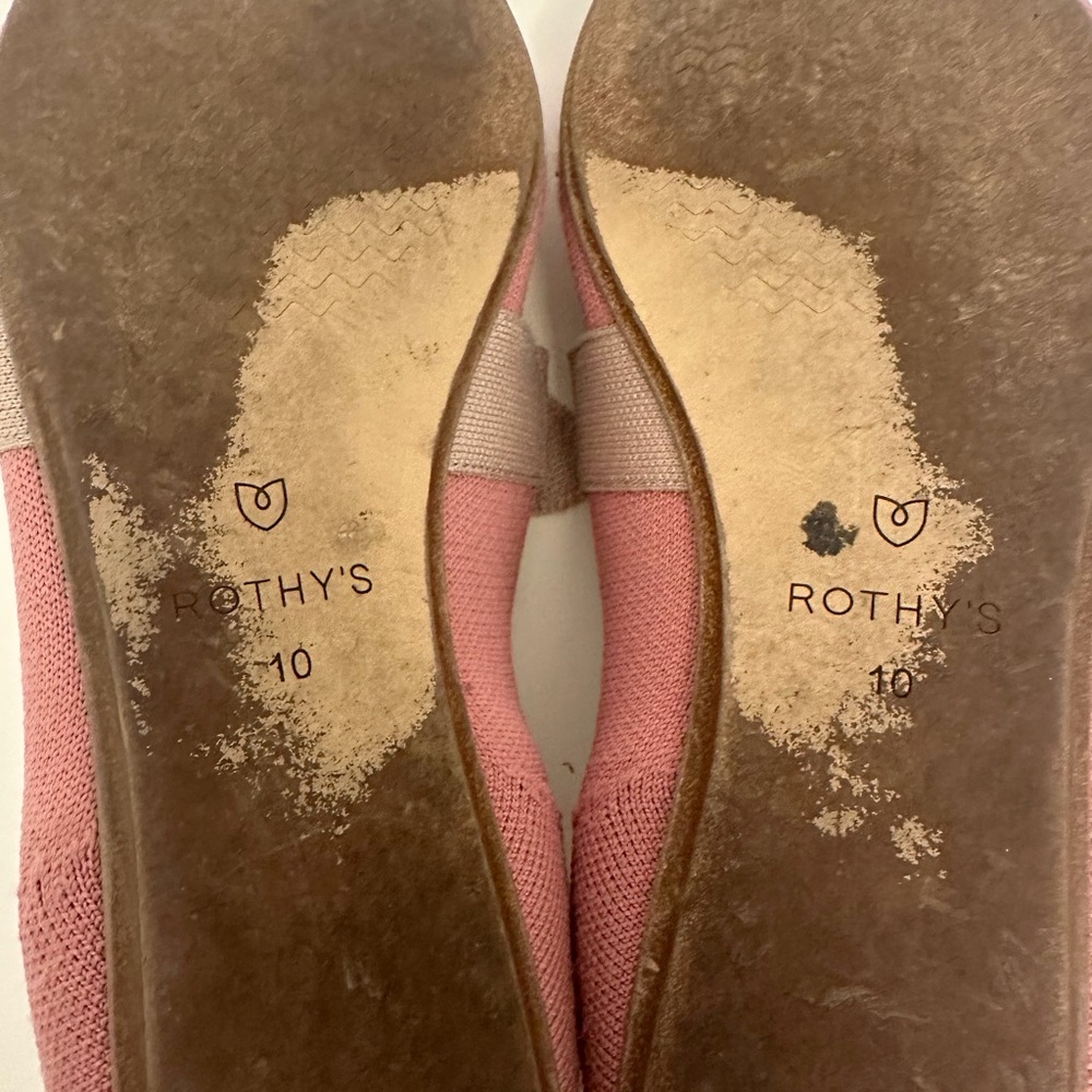 Rothy's Pink Women's Bow The Point Flats - Picture 5 of 5